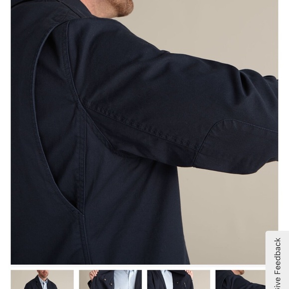 Duluth Trading Cotton Twill Presentation Jacket Navy Sz Medium 2 button - Picture 3 of 9